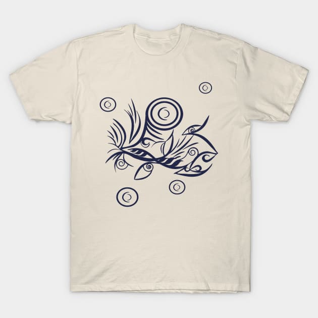 Tribal Tattoo Traveler T-Shirt by DISmithArt